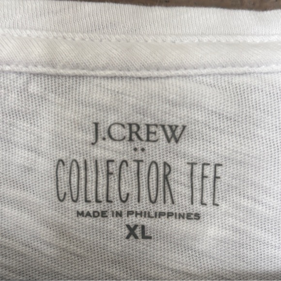 J.Crew -Collector Tee Dog Print White T-Shirt XL - Picture 7 of 8